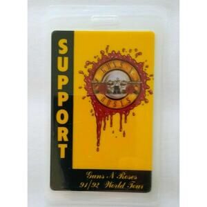 Guns N Roses Use Your Illusion Backstage Pass Laminated Original 91/92 Hard Rock